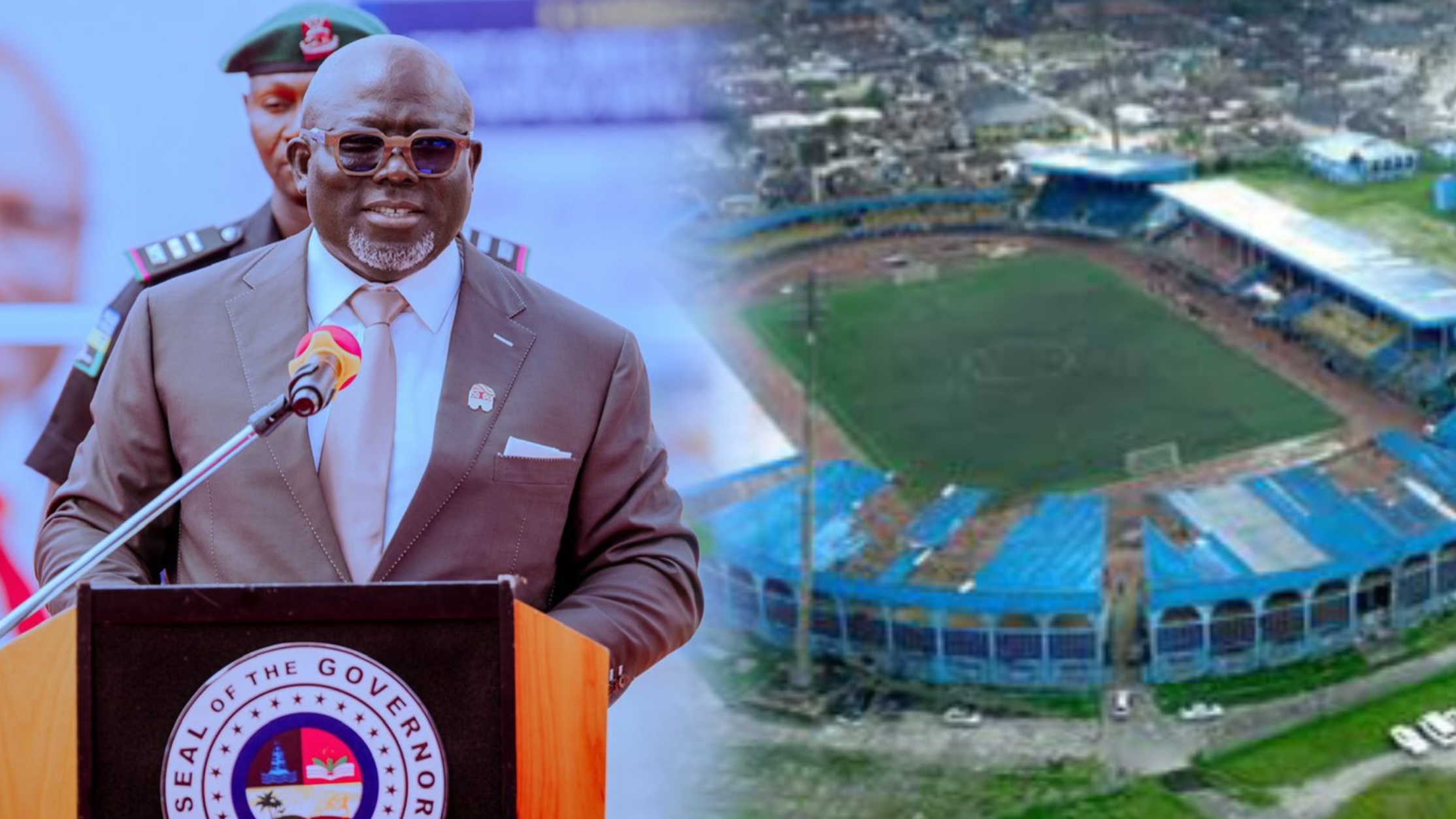 Remodelling of the Warri City Stadium, Warri, Warri South Local Government Area.